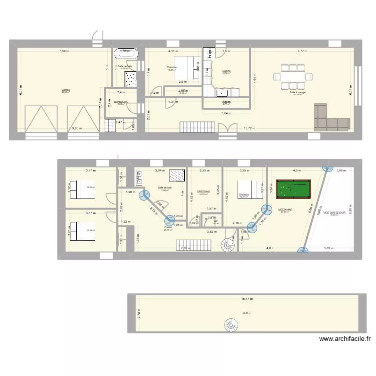 VIGNERON. Plan de 20 et 336 m² VIGNERON. Plan de 20 et 336 m²