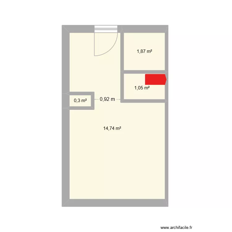 MTSAX 2. Plan de 4  et 18 m²