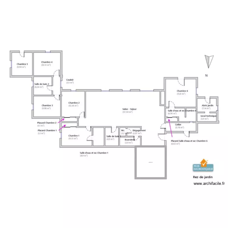 MAISON MENDEZ. Plan de 