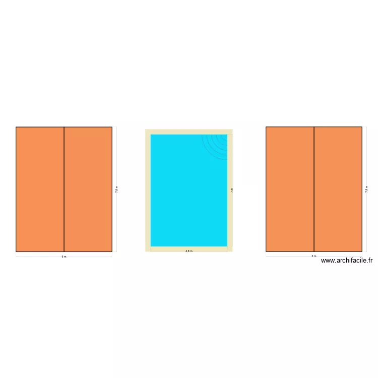 plan de toiture. Plan de 