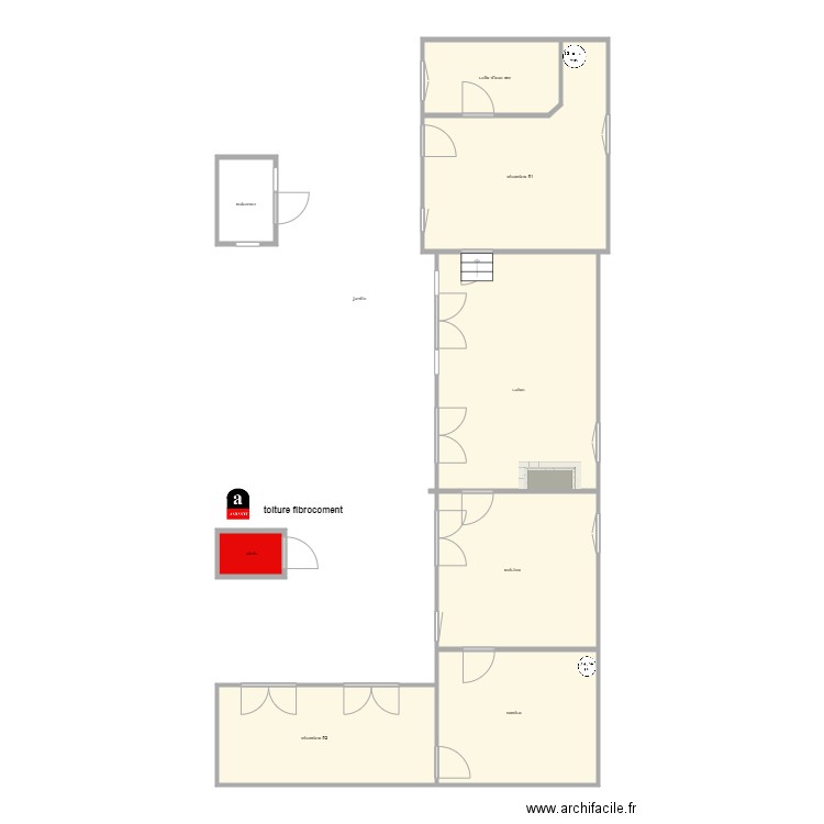 indivision martin am. Plan de 8 pièces et 95 m2