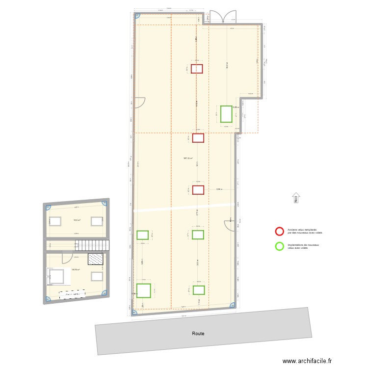 Plan dispostion velux. Plan de 3 pièces et 219 m2