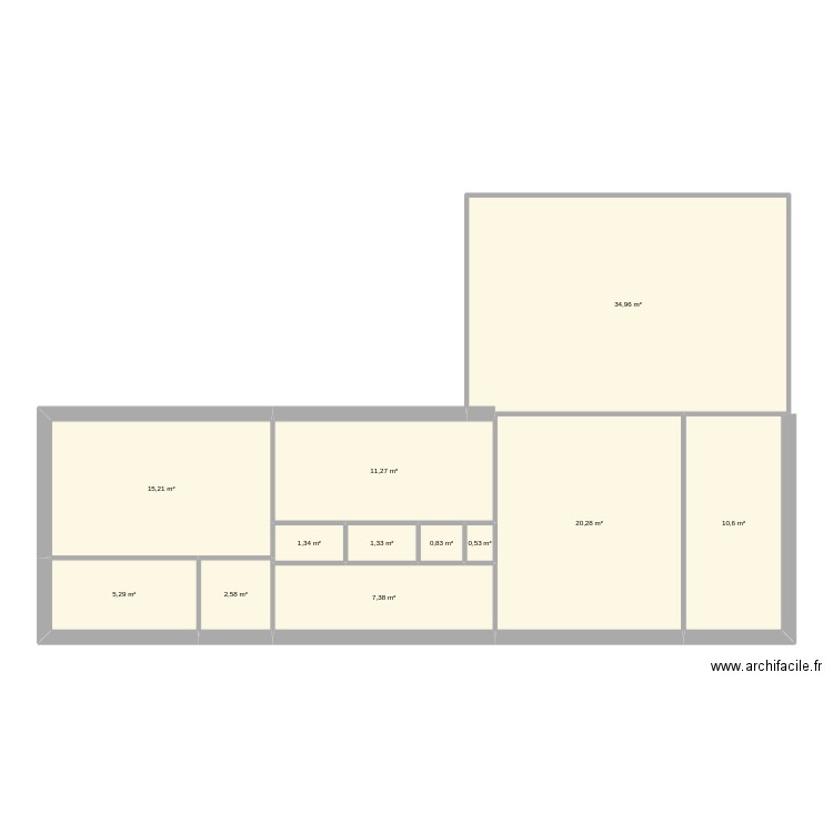 touver5. Plan de 12 pièces et 112 m2