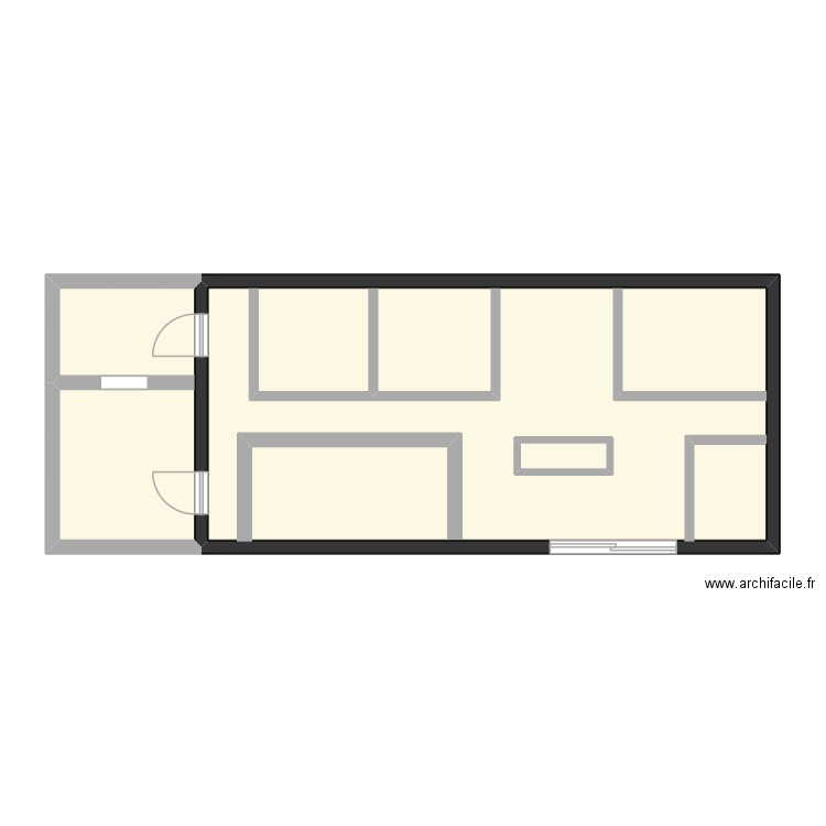 Plan de masse Sport 2000000. Plan de 3 pièces et 64 m2