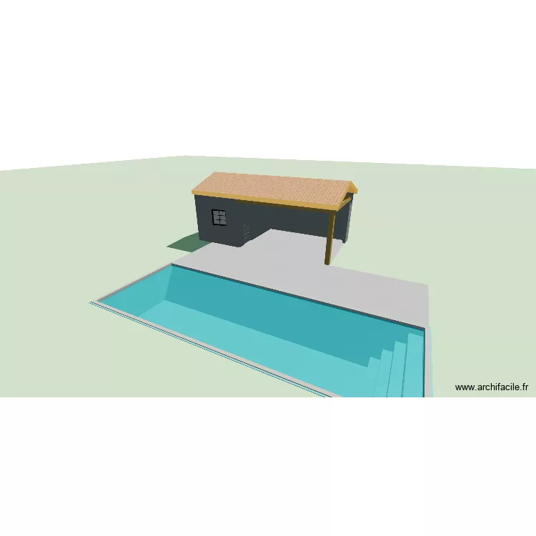 poolhouse 2. Plan de 1 Pièce et 7 m² poolhouse 2. Plan de 1 Pièce et 7 m²