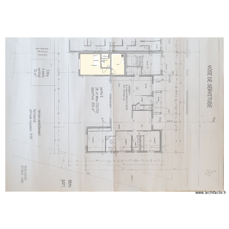 St andré. Plan de 2 pièces et 31 m2