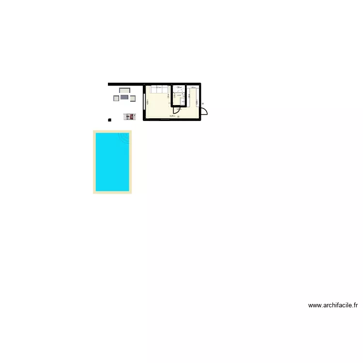 St andré. Plan de 2 et 25 m² St andré. Plan de 2 et 25 m²