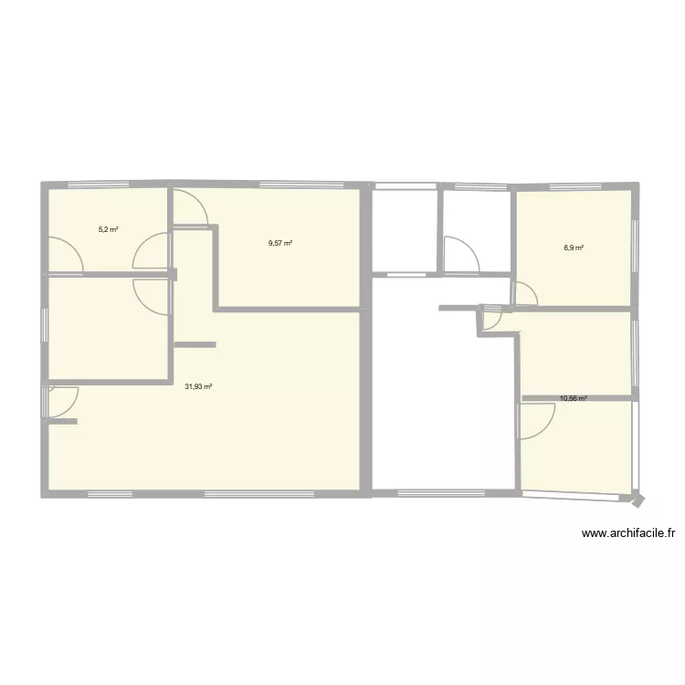 Franck. Plan de 5  et 64 m²