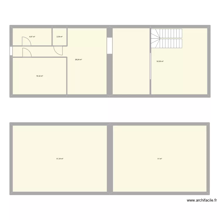 plan 1. Plan de 7 pièces et 204 m²