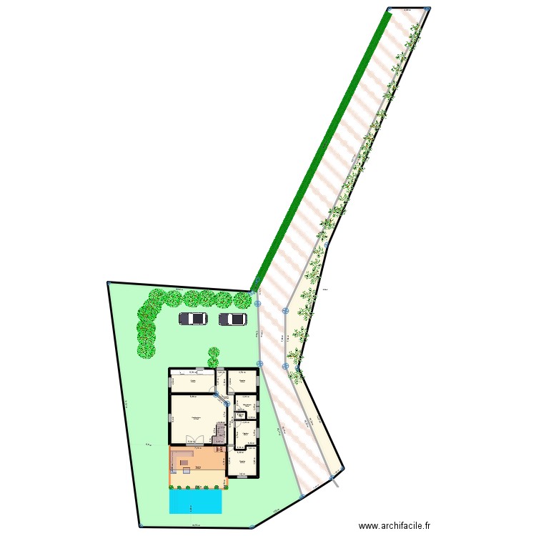 BILLEAU projection. Plan de 23 pièces et 1233 m2