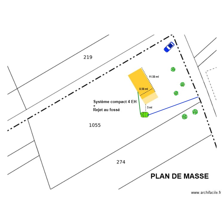 Casale compact. Plan de 0 pièce et 0 m2