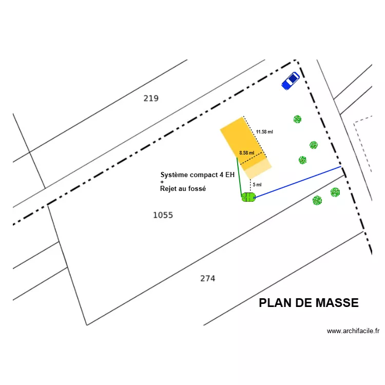 Casale compact. Plan de 