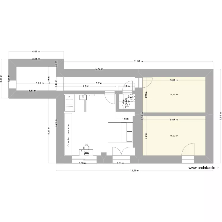 Coulimer Projet. Plan de 