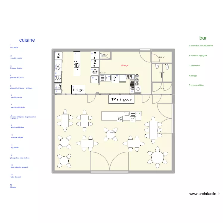 SOON ENNETIERES 11. Plan de 6  et 140 m²