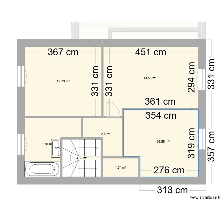 j-luc1. Plan de 7 pièces et 100 m2