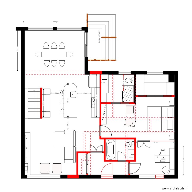 regis 1.1. Plan de 2 pièces et 99 m2