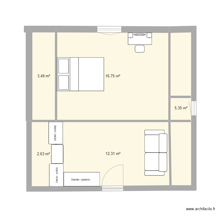Grenier C. Plan de 0 pièce et 0 m2