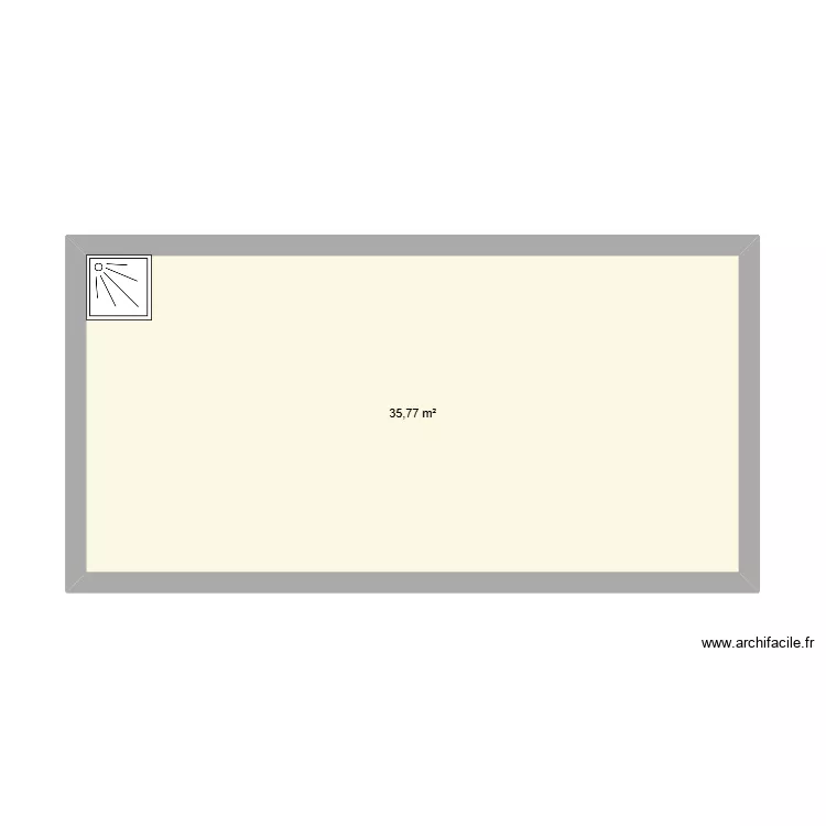 volume salle de bain. Plan de 1 pièce et 36 m²