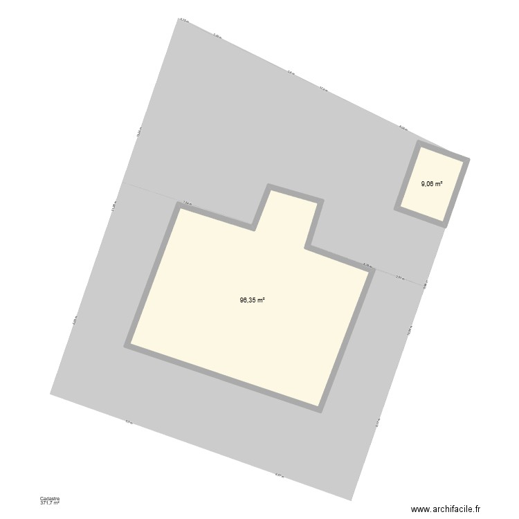 guitton 1. Plan de 2 pièces et 105 m2