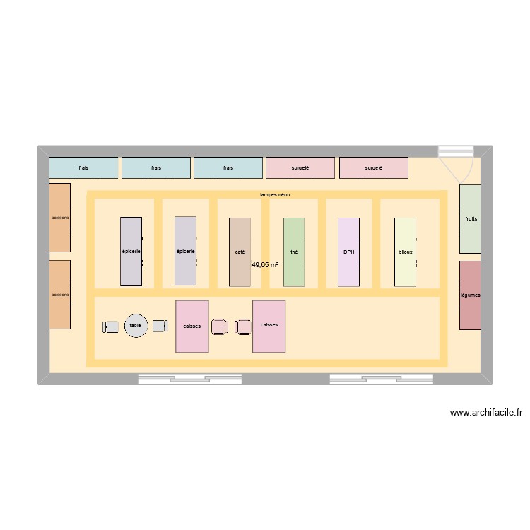 magasin emel. Plan de 0 pièce et 0 m2