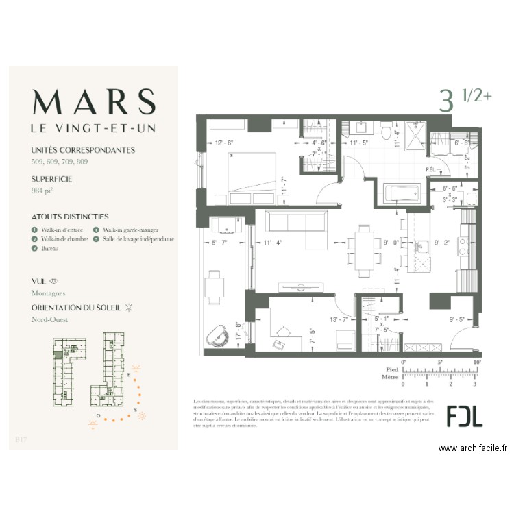 app 509. Plan de 0 pièce et 0 m2