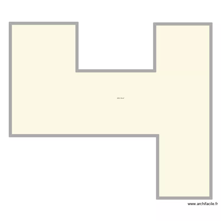 Projet maison. Plan de 1 pièce et 203 m² Projet maison. Plan de 1 pièce et 203 m²