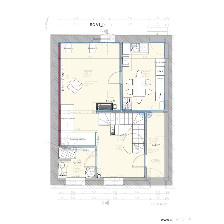 RC V1_b. Plan de 3 pièces et 62 m2