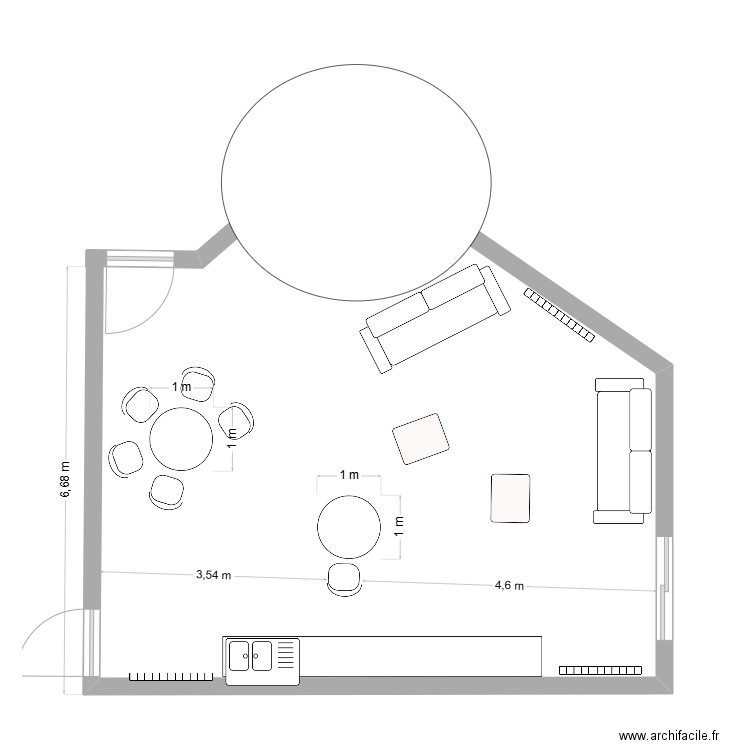 salle repos. Plan de 0 pièce et 0 m2