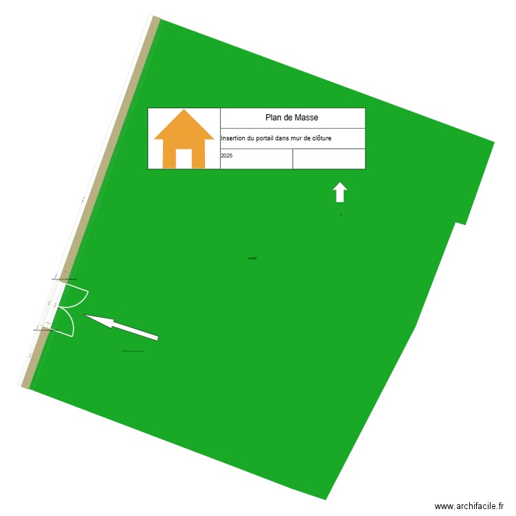 plan de masse portail. Plan de 0 pièce et 0 m2