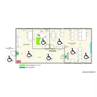 8-C PLAN DE L'EXISTANT AVEC ESPACE DE ROTATION