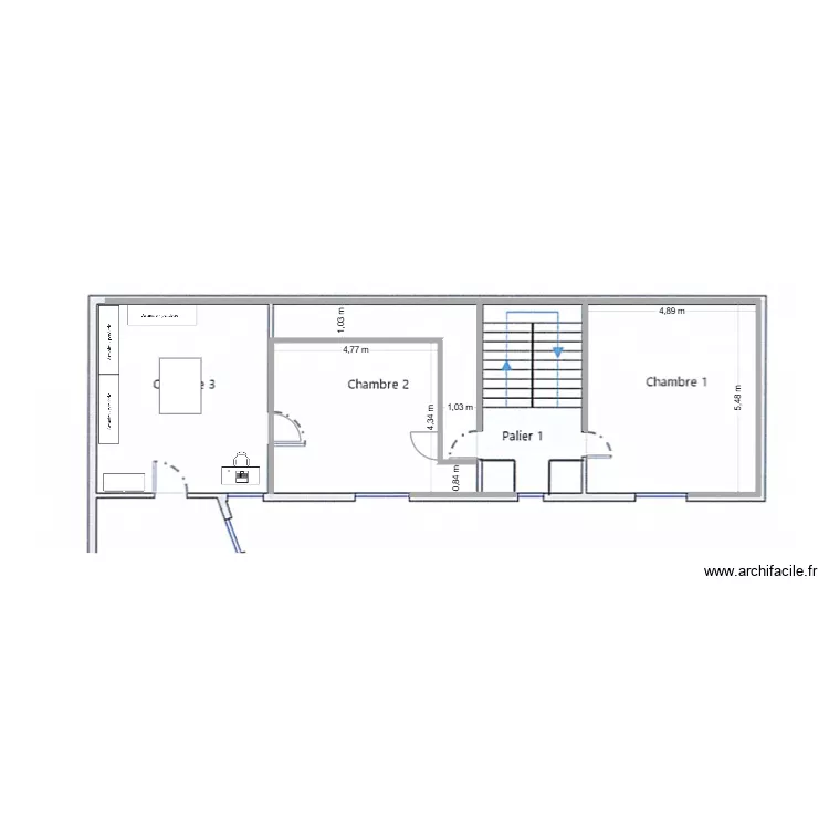 CREATION CHAMBRE INDEPENDANTE. Plan de 