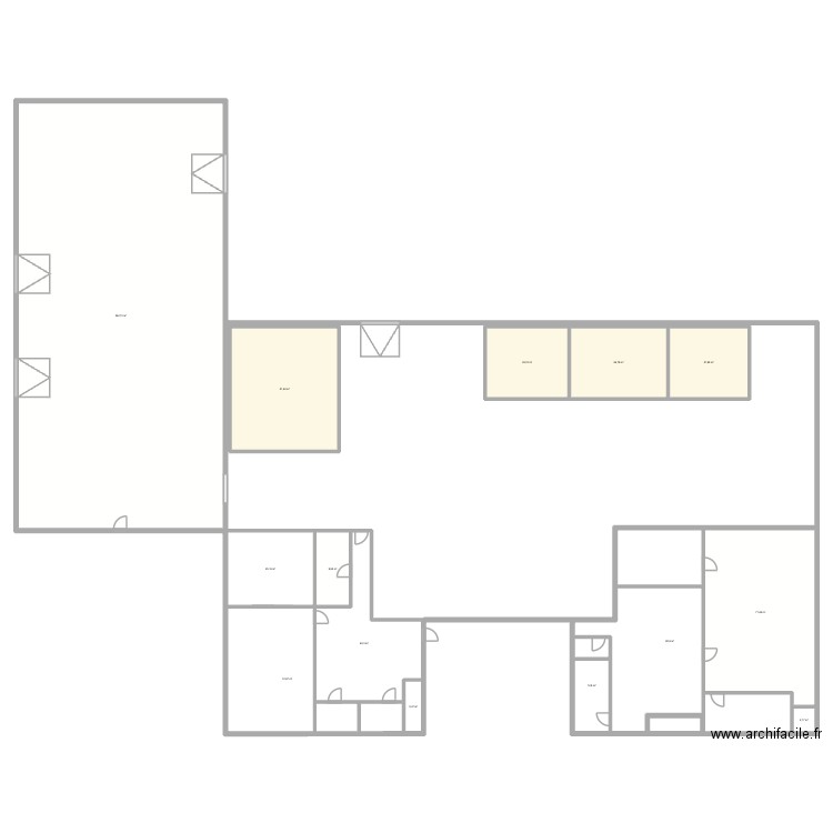 Plan Gennevilliers. Plan de 14 pièces et 764 m2