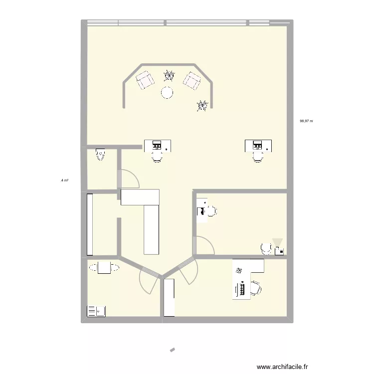Aemp. Plan de 3  et 109 m²