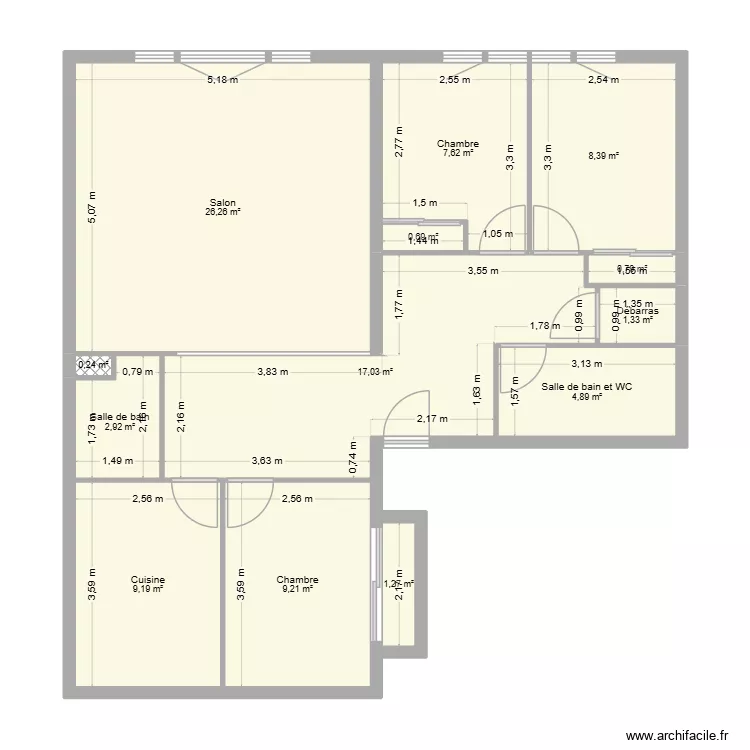 03J. Plan de 12 Pièces et 90 m² 03J. Plan de 12 Pièces et 90 m²