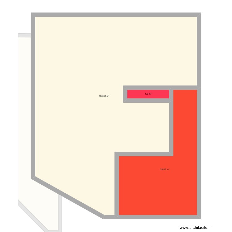 Brunner. Plan de 4 pièces et 237 m2
