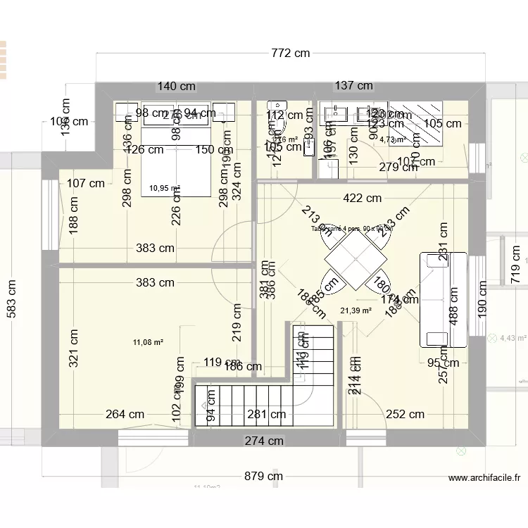 plan Kim 03 avec étage . Plan de plan Kim 03 avec étage . Plan de