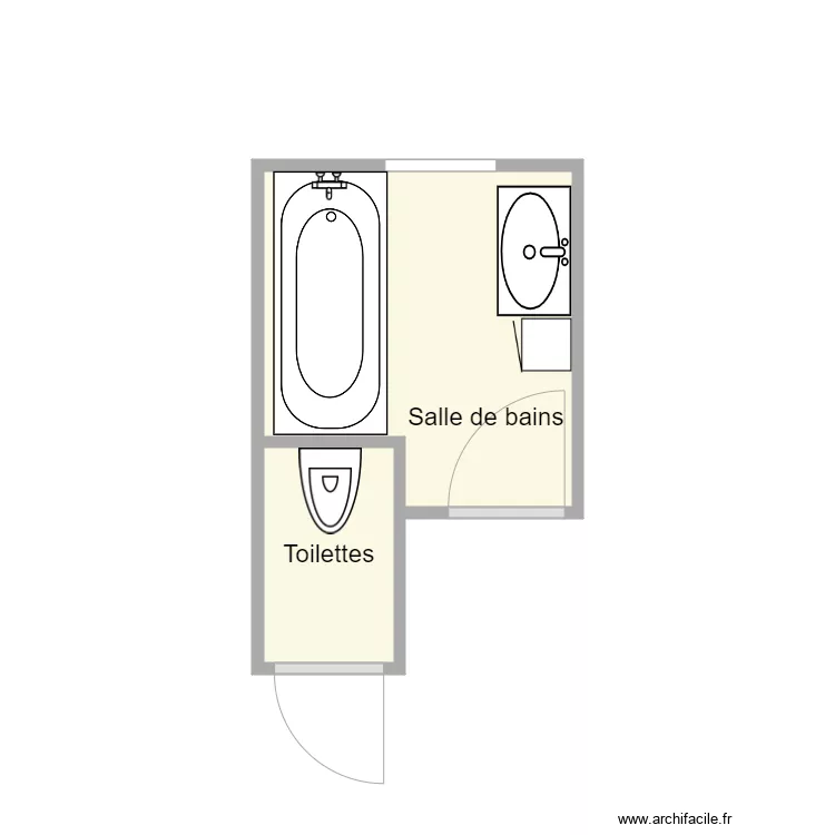plan avant travaux Guingant. Plan de 