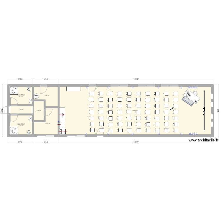 Hacienda. Plan de 0 pièce et 0 m2