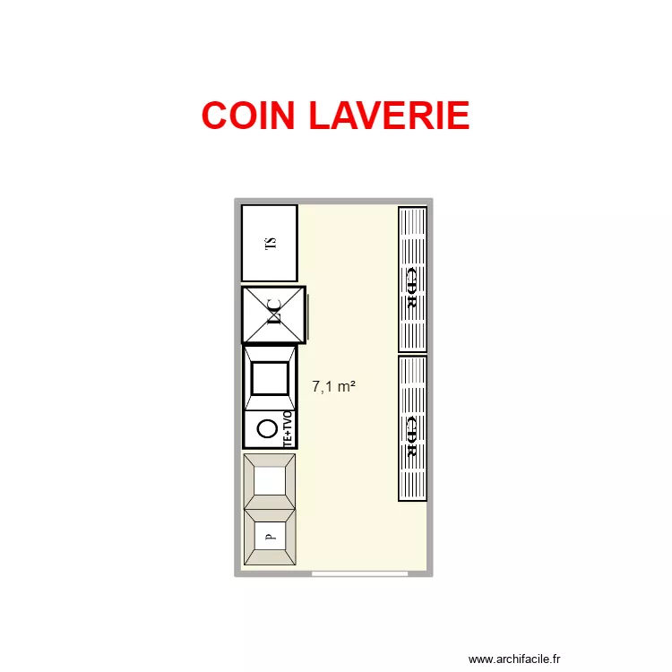 COIN LAVERIE MR.JAMAL. Plan de COIN LAVERIE MR.JAMAL. Plan de