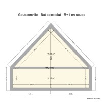 Goussonville - Bat apostolat - R+1 en coupe