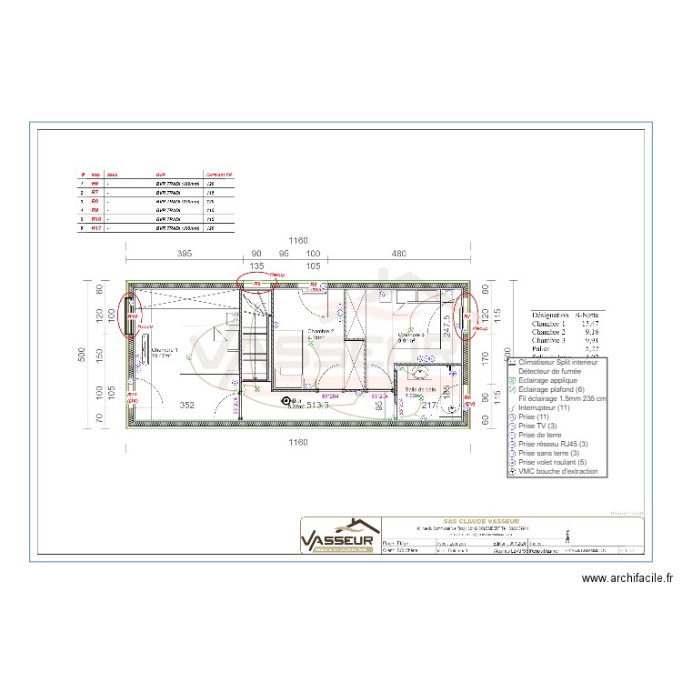 SCI CHENES LOGT 2 ETAGE. Plan de 0 pièce et 0 m2