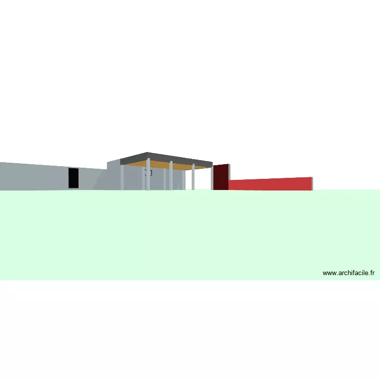 Car Port 2. Plan de 1  et 26 m²