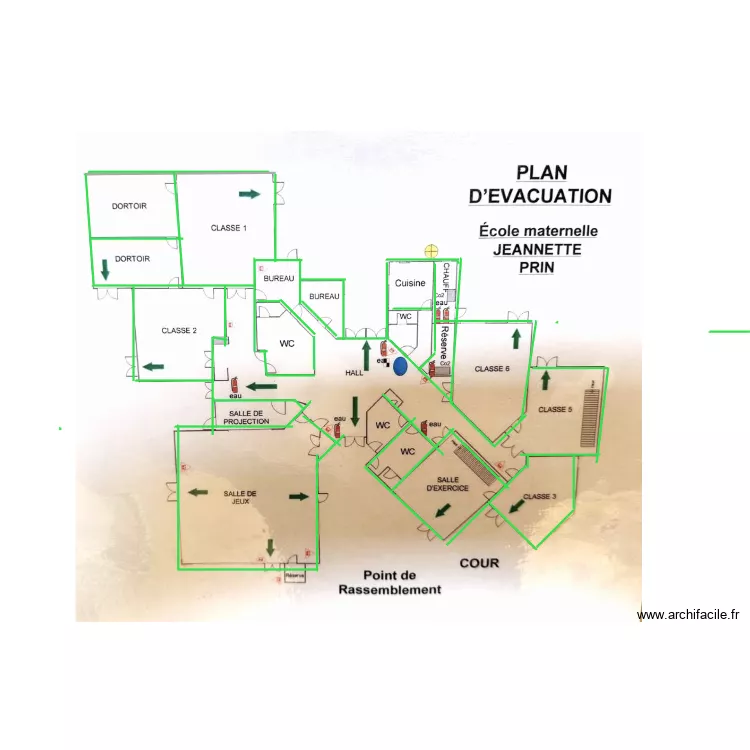 ecole san en ghoelle 5. Plan de 