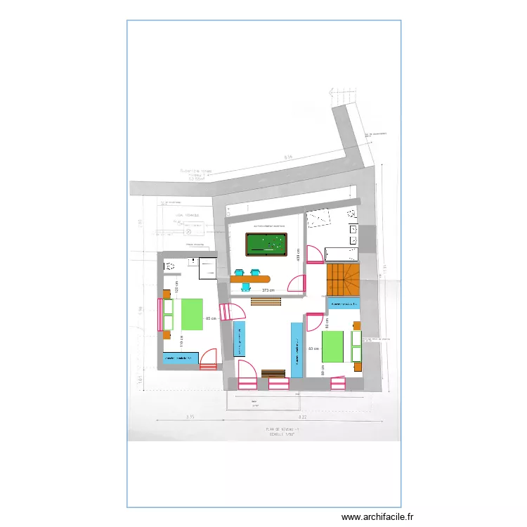 LE CHATELARD BAS. Plan de 