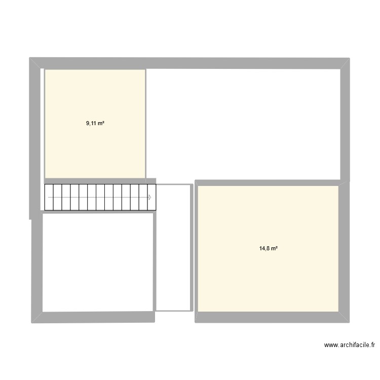 essai 2. Plan de 2 pièces et 24 m2