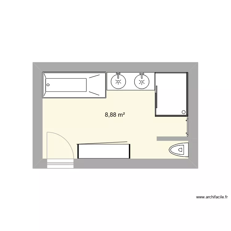 SdeB-2. Plan de 1 et 9 m² SdeB-2. Plan de 1 et 9 m²