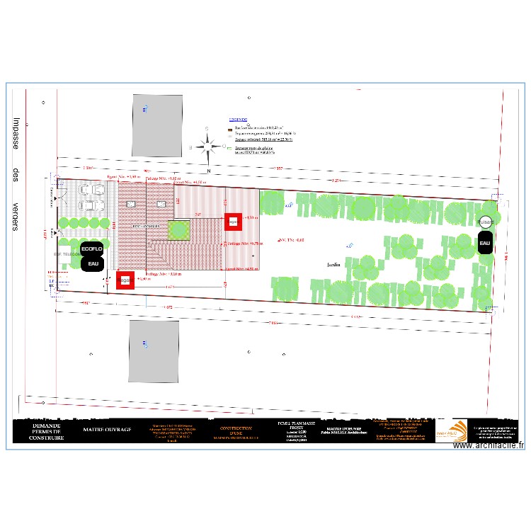 Assainissement. Plan de 0 pièce et 0 m2