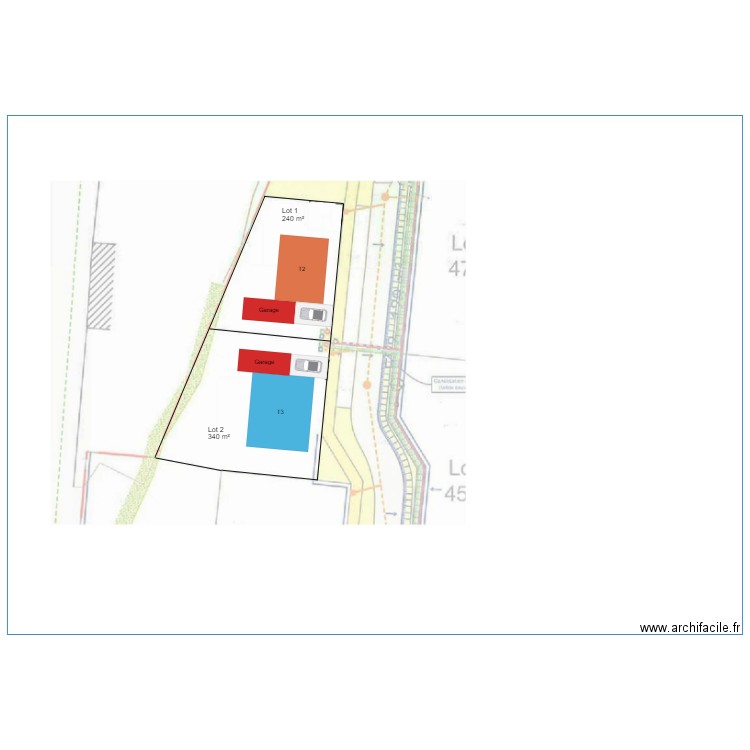 BOURNEAU. Plan de 0 pièce et 0 m2