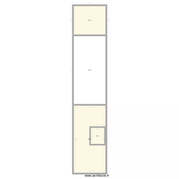 Plan avec maison. Plan de 4  et 193 m²
