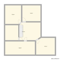 Plan avec escaliers à la place de la douche